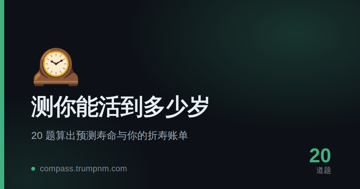 测你能活到多少岁